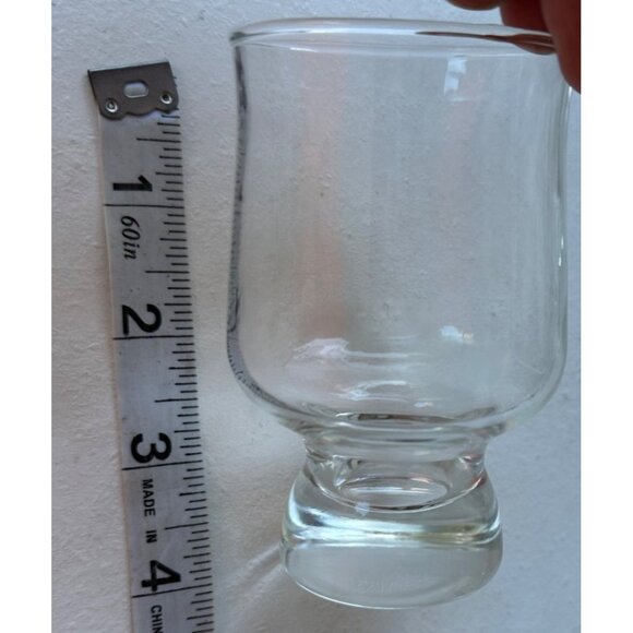 Set of 9 Clear Stout 6 oz. Collectible Drinking Glasses 4" Tall - Picture 7 of 9